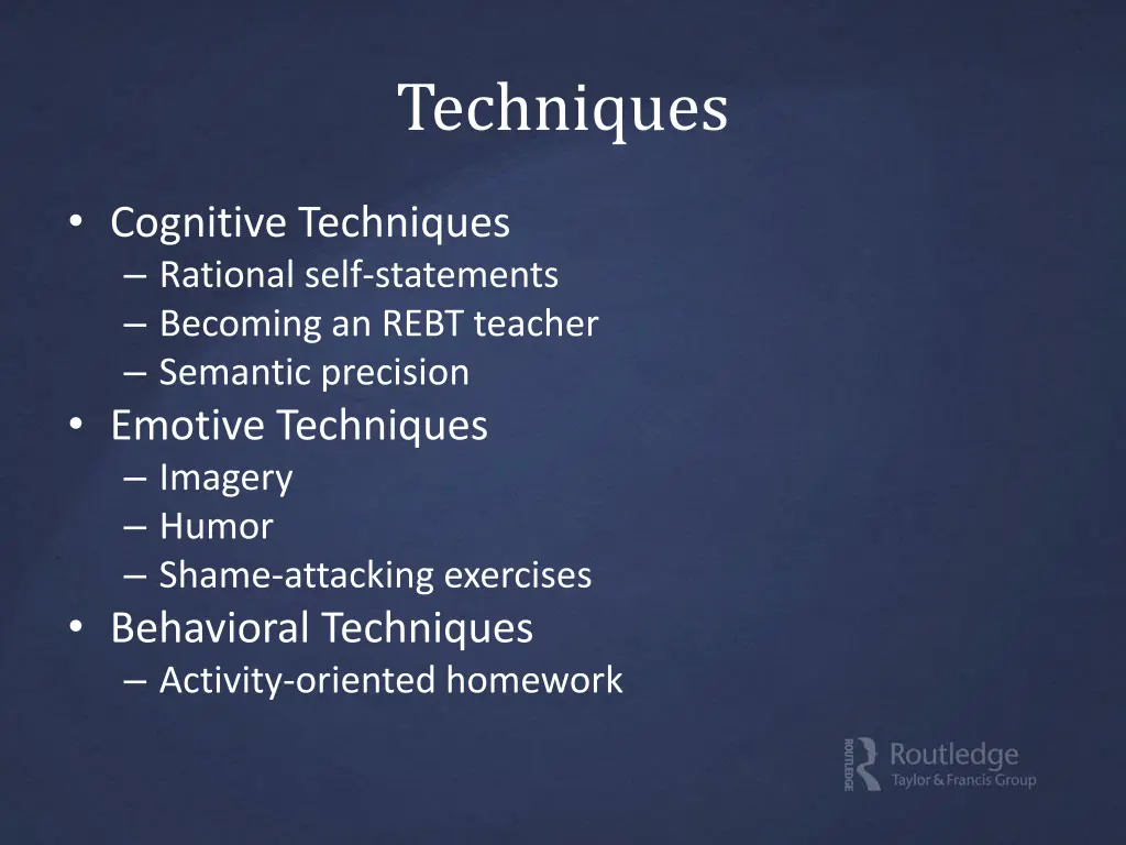 techniques