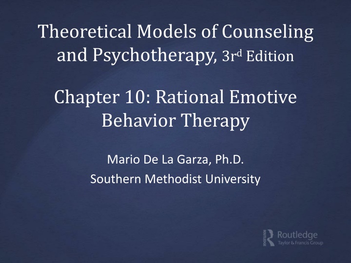 theoretical models of counseling