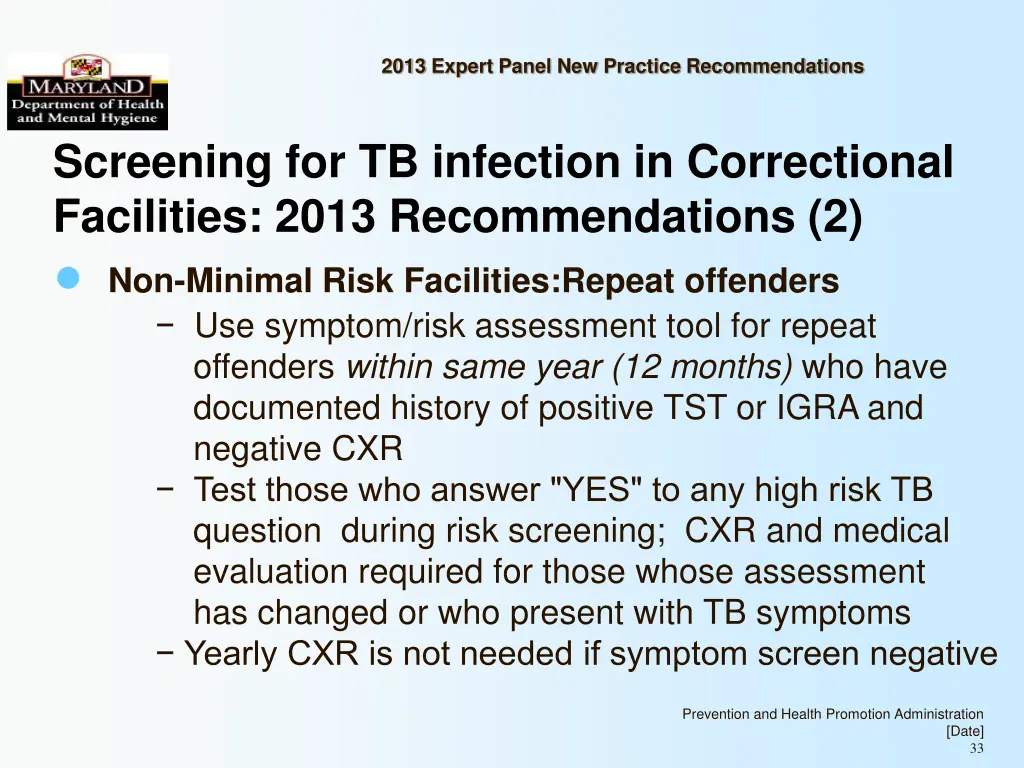 2013 expert panel new practice recommendations 31