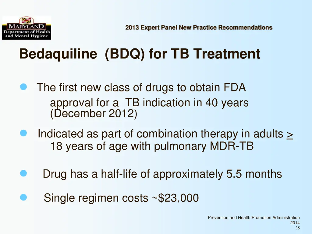 2013 expert panel new practice recommendations 33
