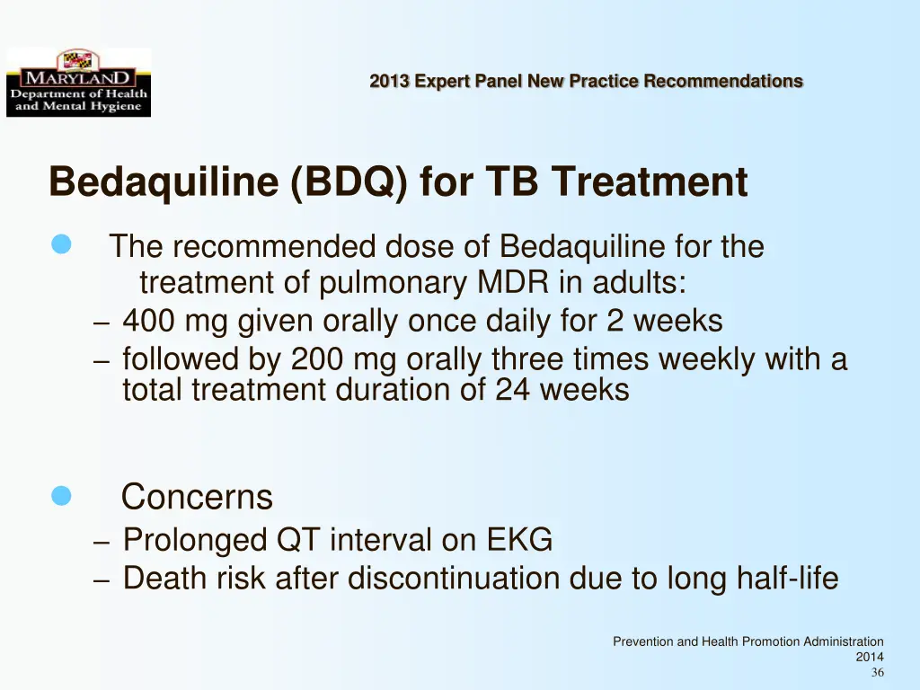 2013 expert panel new practice recommendations 34
