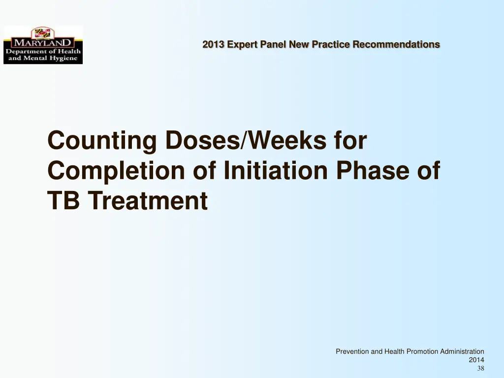 2013 expert panel new practice recommendations 36
