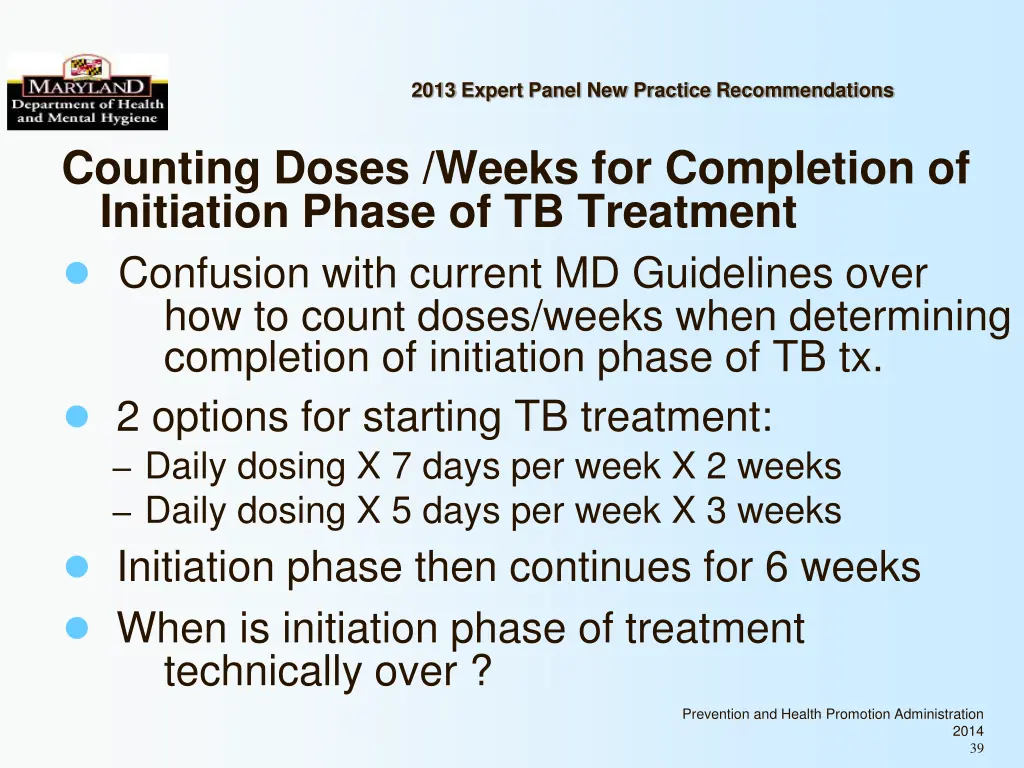 2013 expert panel new practice recommendations 37