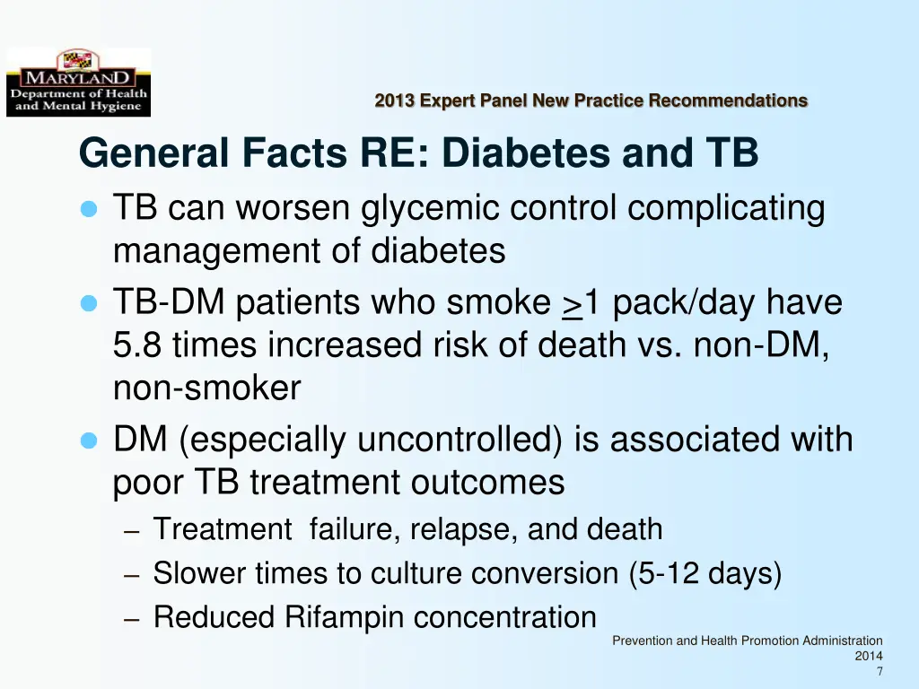 2013 expert panel new practice recommendations 6