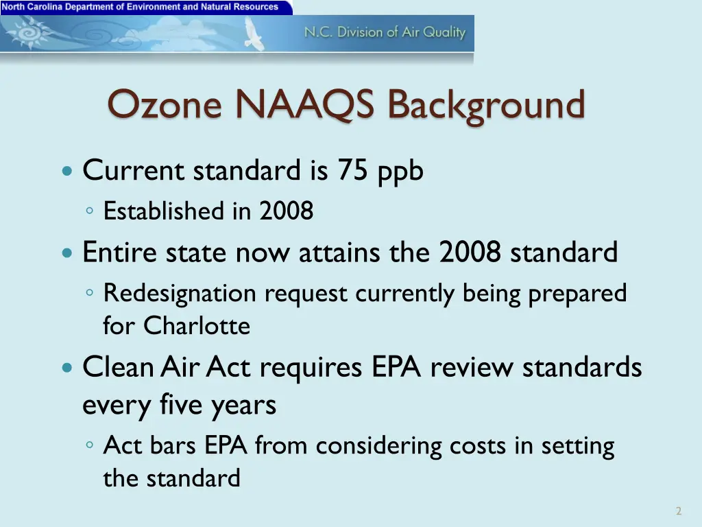 ozone naaqs background