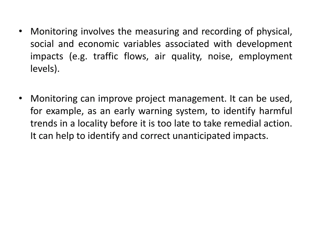 monitoring involves the measuring and recording