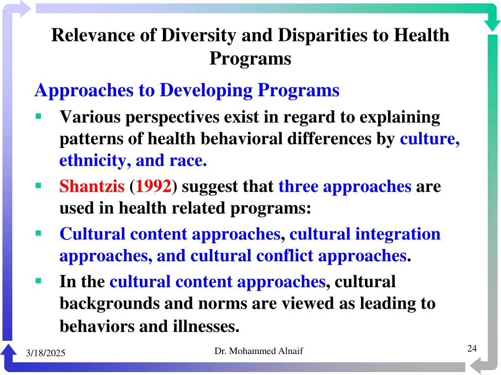 relevance of diversity and disparities to health 21