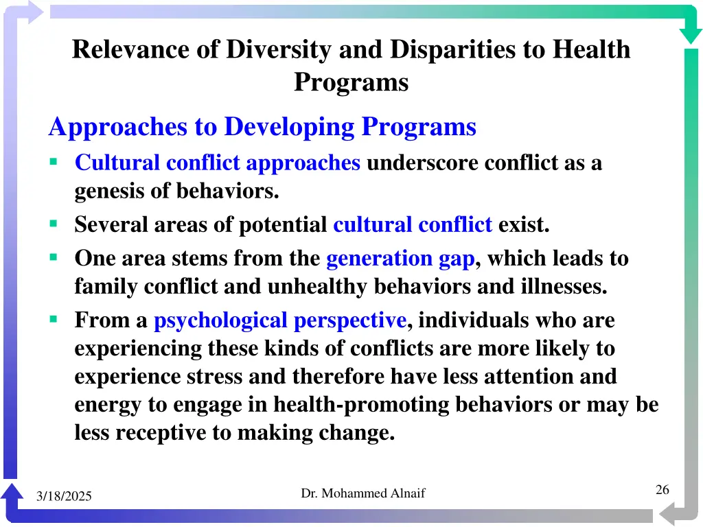 relevance of diversity and disparities to health 23