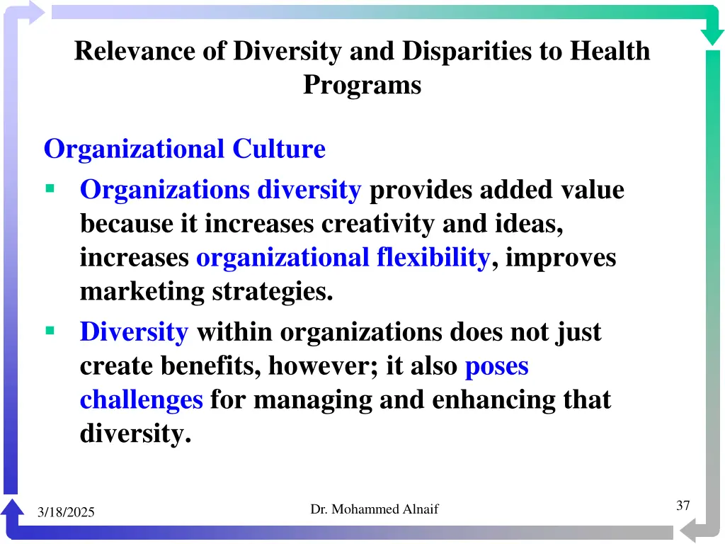 relevance of diversity and disparities to health 34