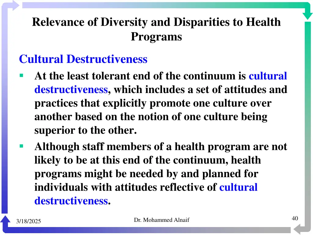 relevance of diversity and disparities to health 36
