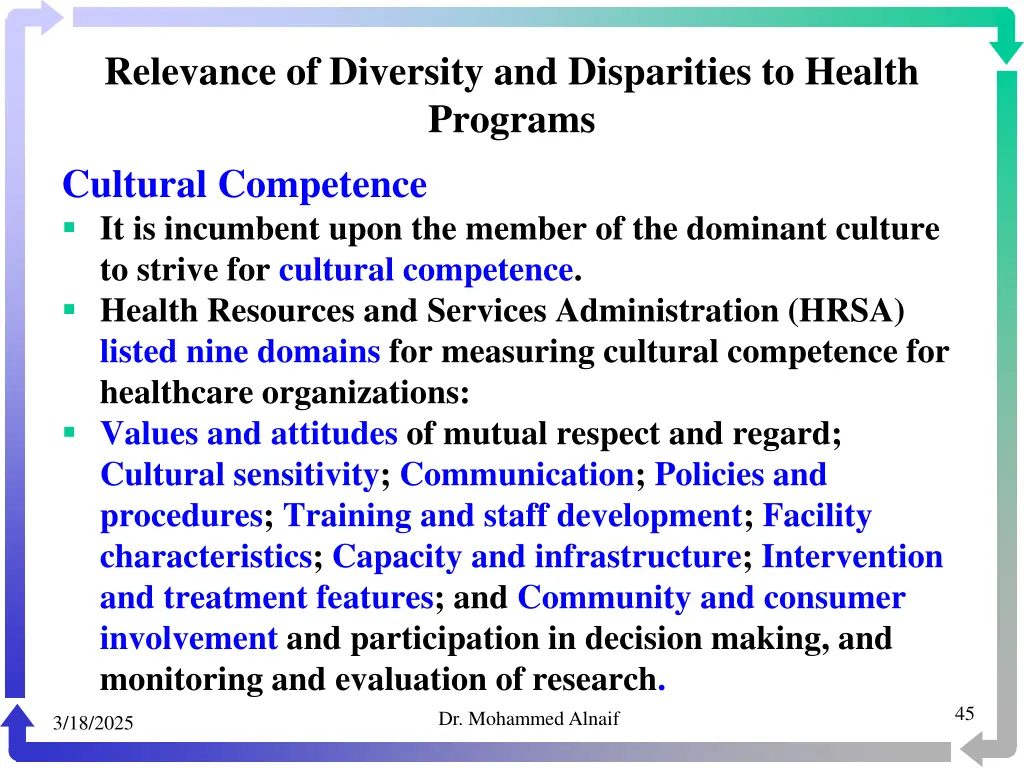 relevance of diversity and disparities to health 41