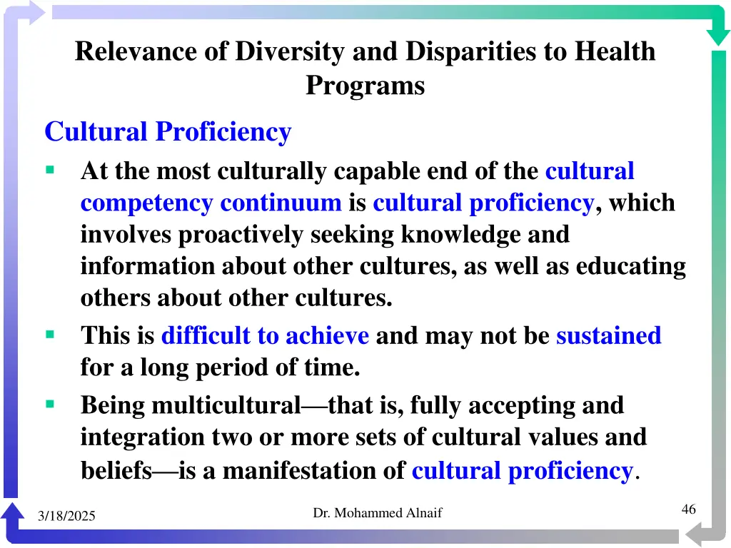 relevance of diversity and disparities to health 42