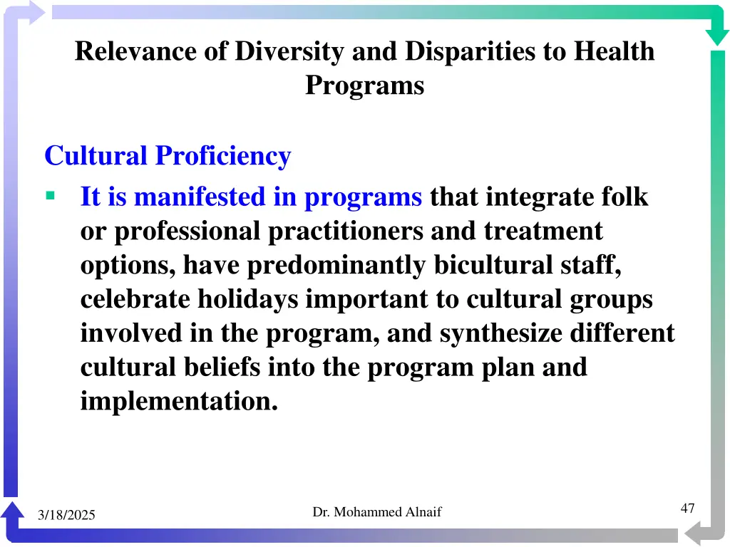 relevance of diversity and disparities to health 43
