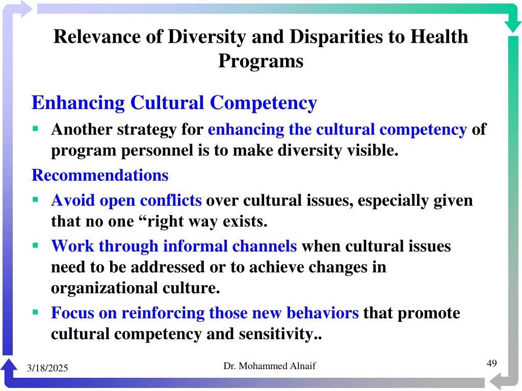 relevance of diversity and disparities to health 45