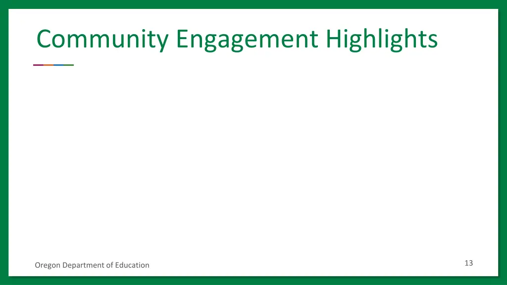 community engagement highlights