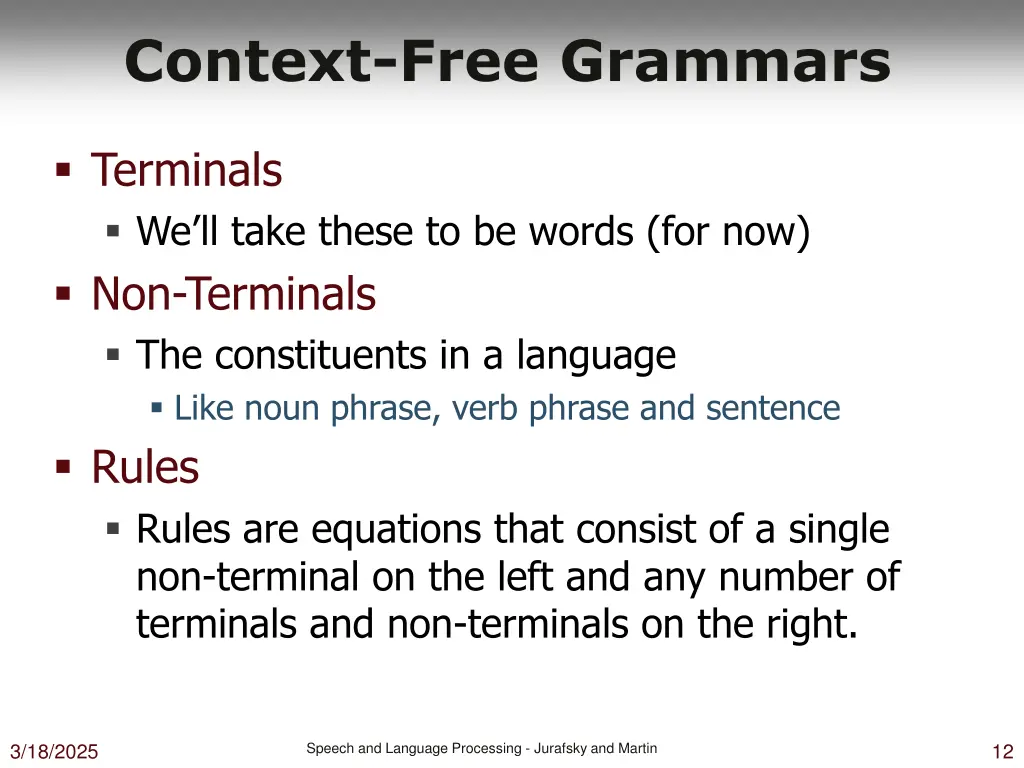 context free grammars 1