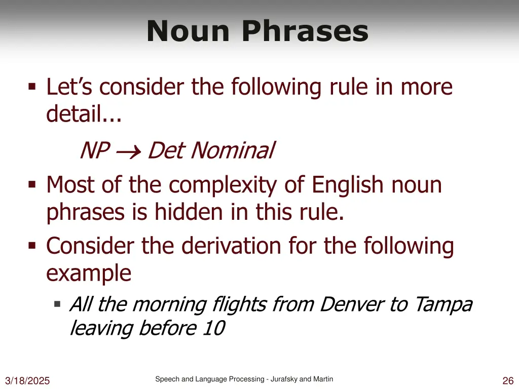 noun phrases