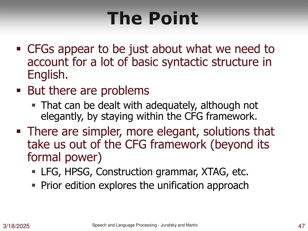 the point