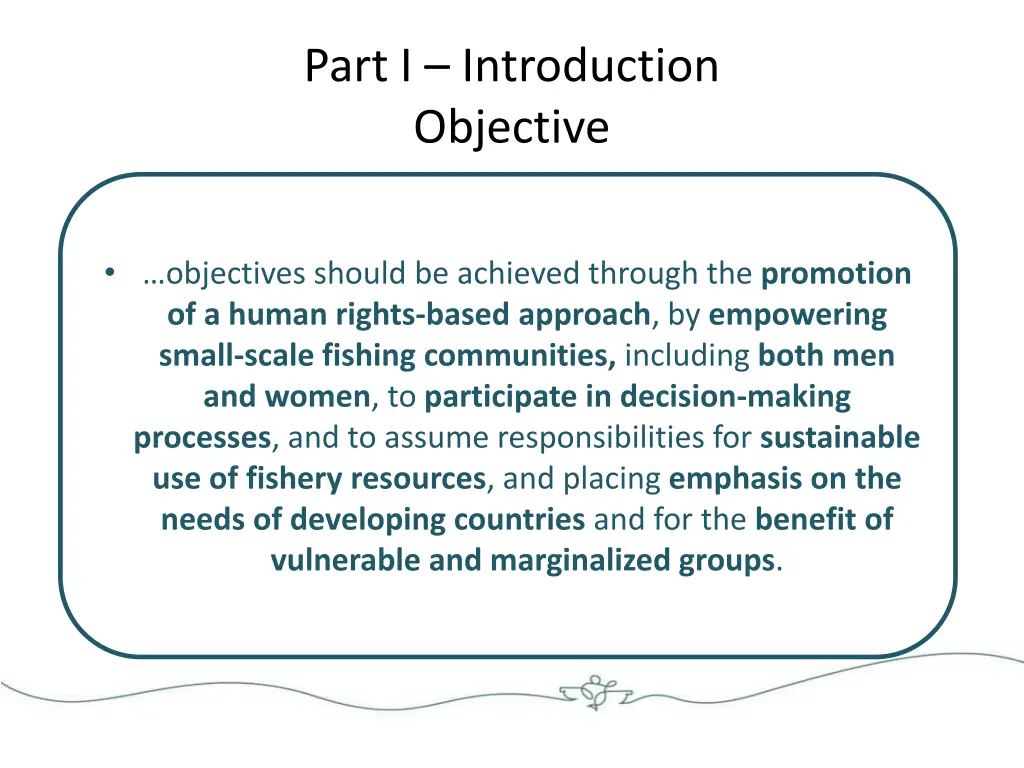 part i introduction objective
