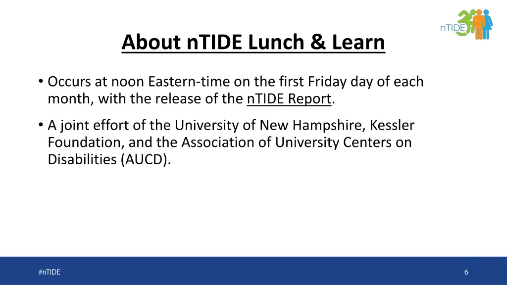 about ntide lunch learn