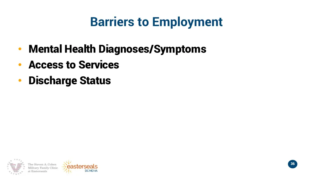 barriers to employment
