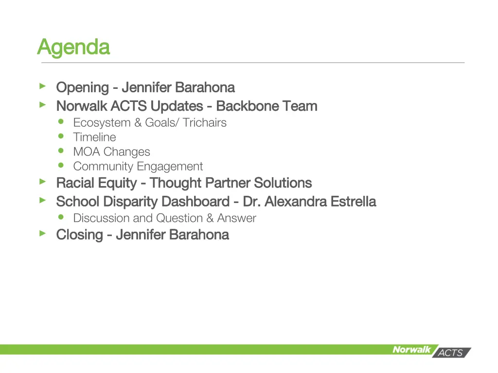 agenda agenda