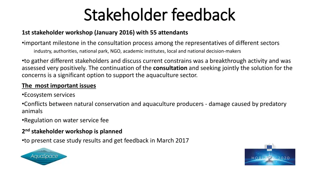 stakeholder feedback stakeholder feedback