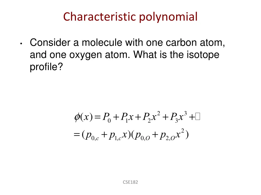 characteristic polynomial 1
