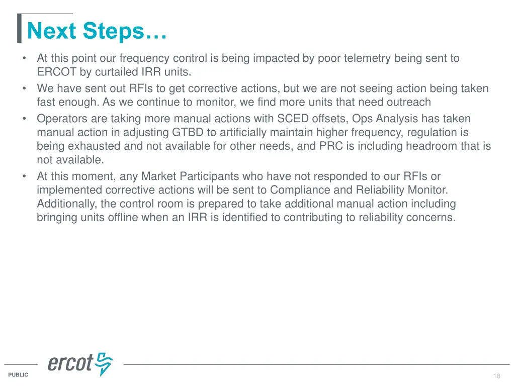 next steps