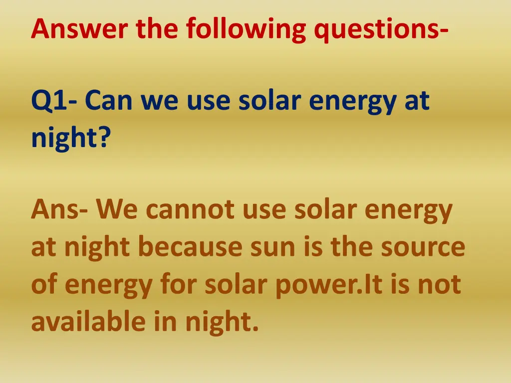 answer the following questions