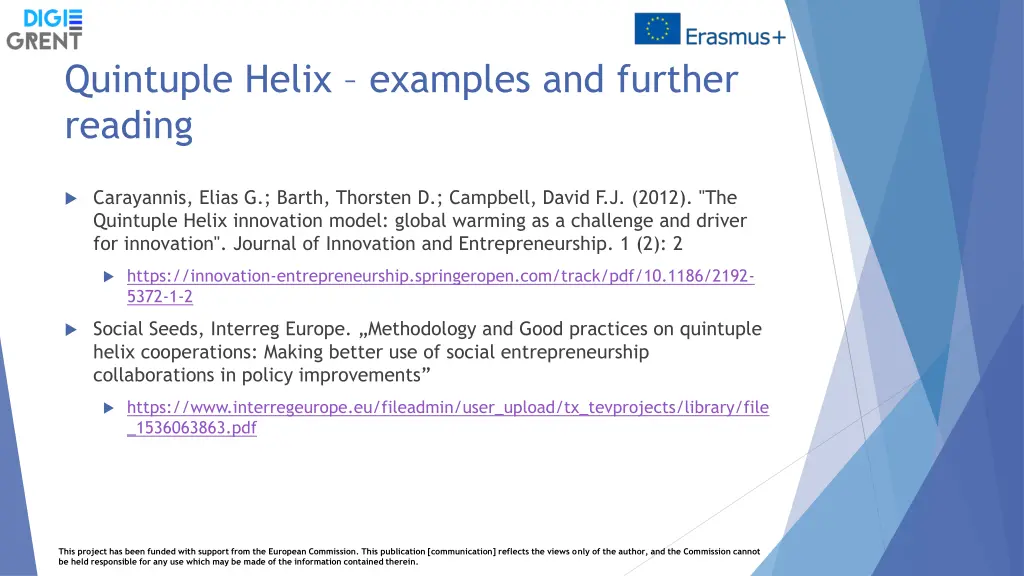 quintuple helix examples and further reading