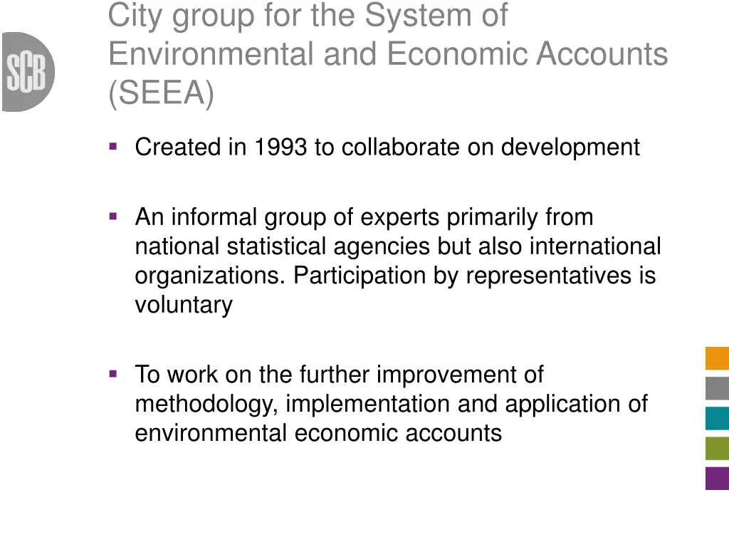 city group for the system of environmental