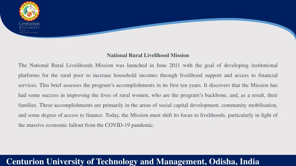 national rural livelihood mission