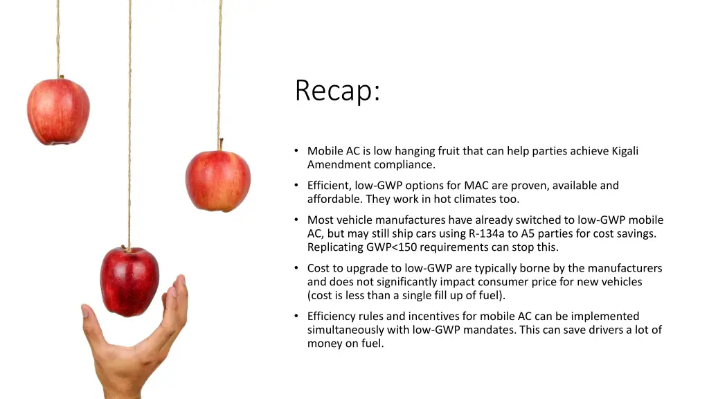 recap