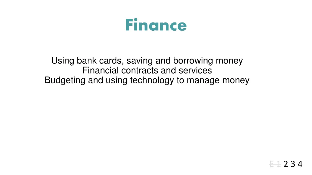 finance