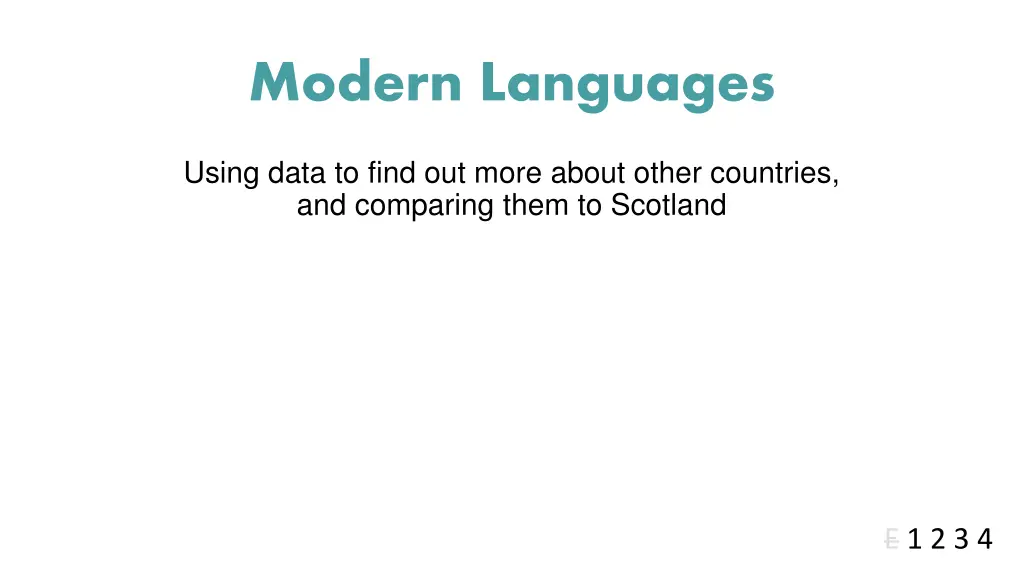 modern languages