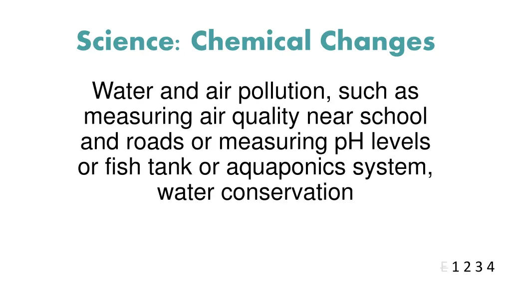 science chemical changes
