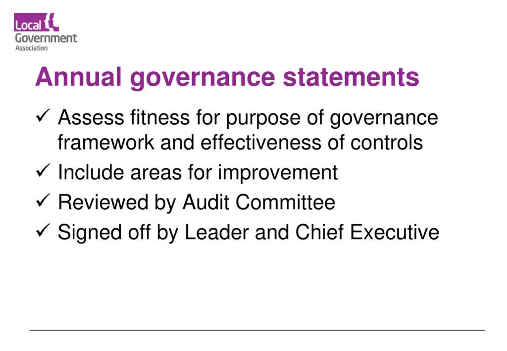 annual governance statements