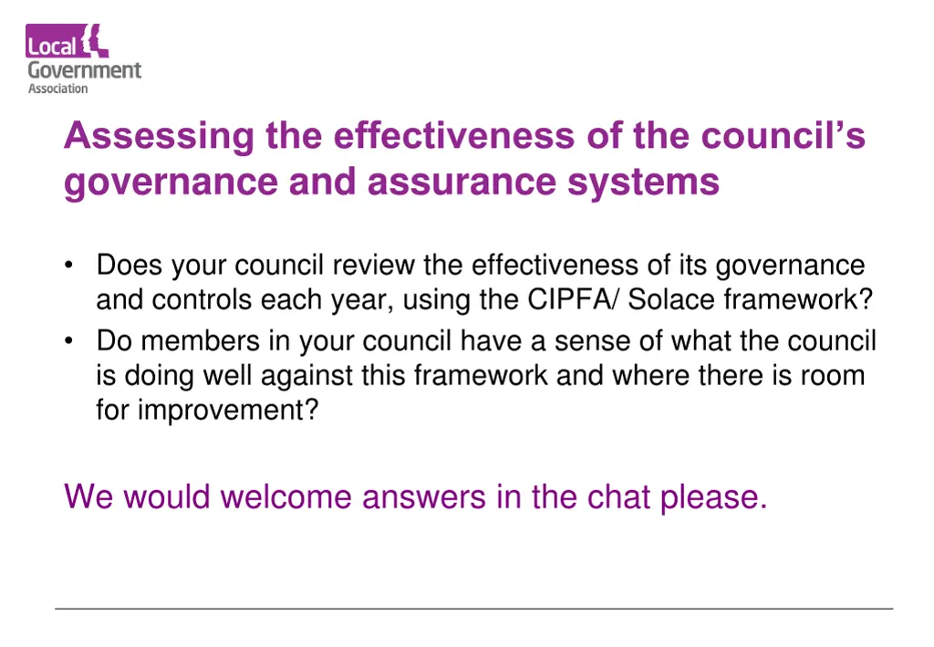 assessing the effectiveness of the council