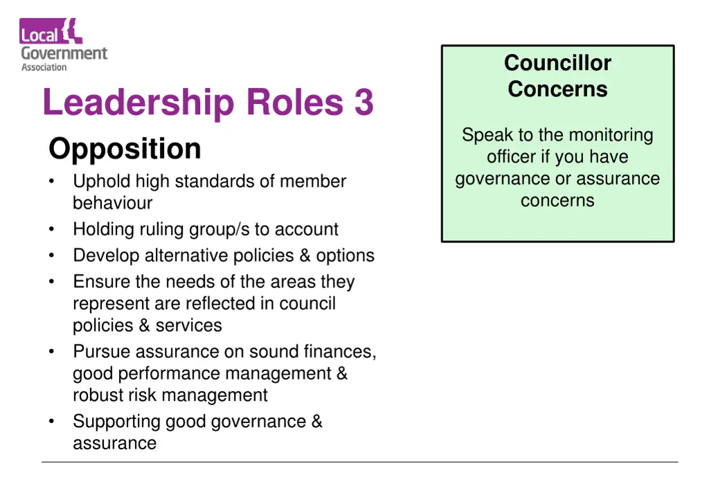 councillor concerns
