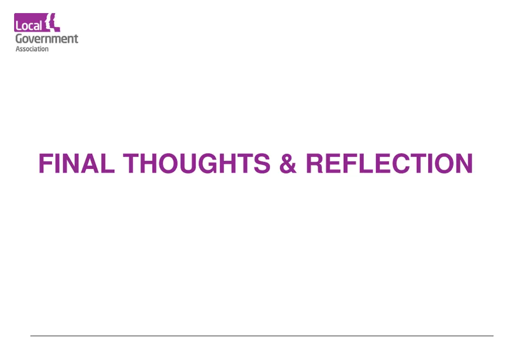 final thoughts reflection