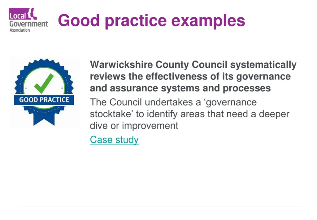 good practice examples 1