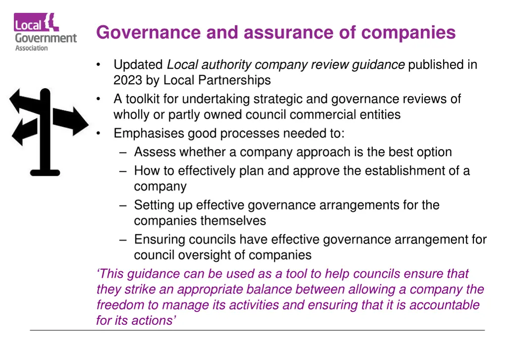 governance and assurance of companies