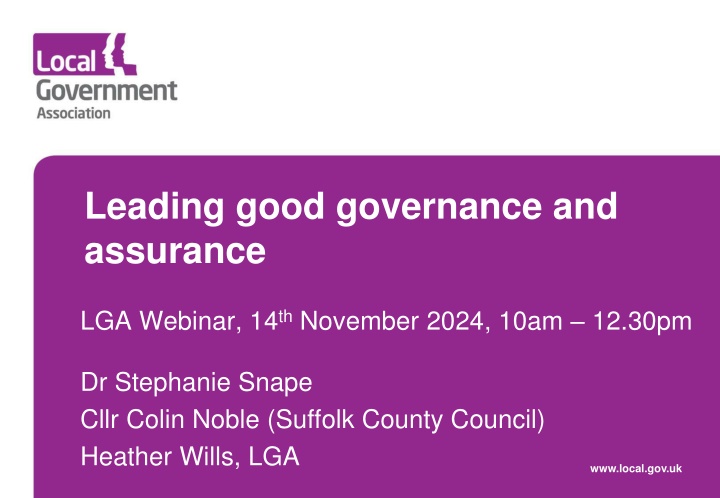 leading good governance and assurance