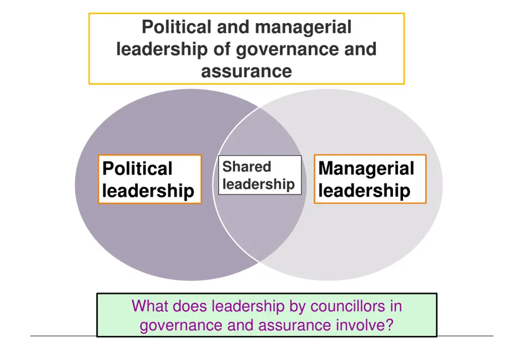political and managerial leadership of governance