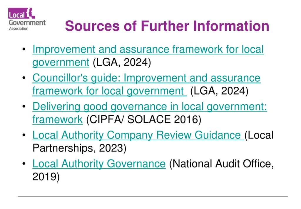 sources of further information 1