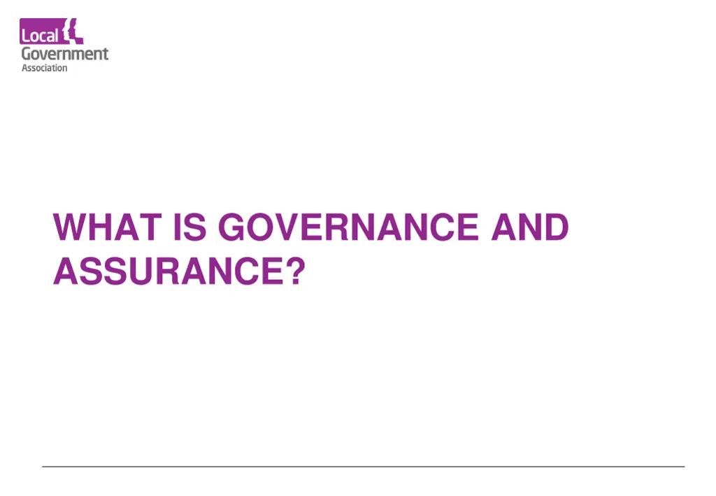 what is governance and assurance
