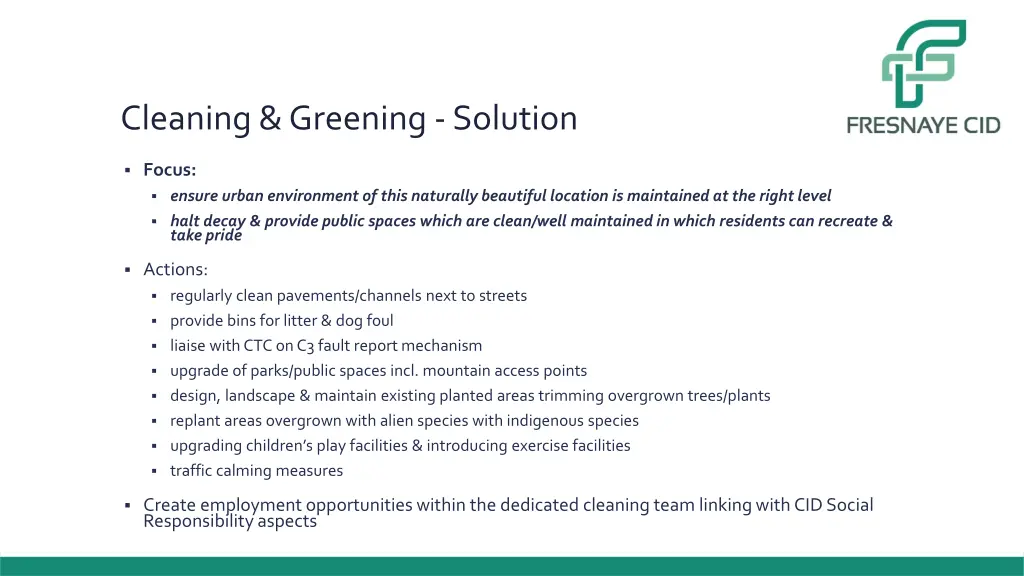cleaning greening solution