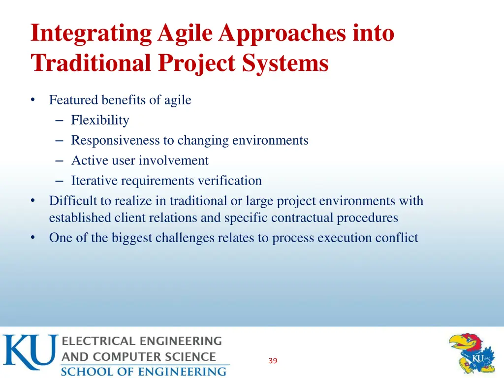 integrating agile approaches into traditional