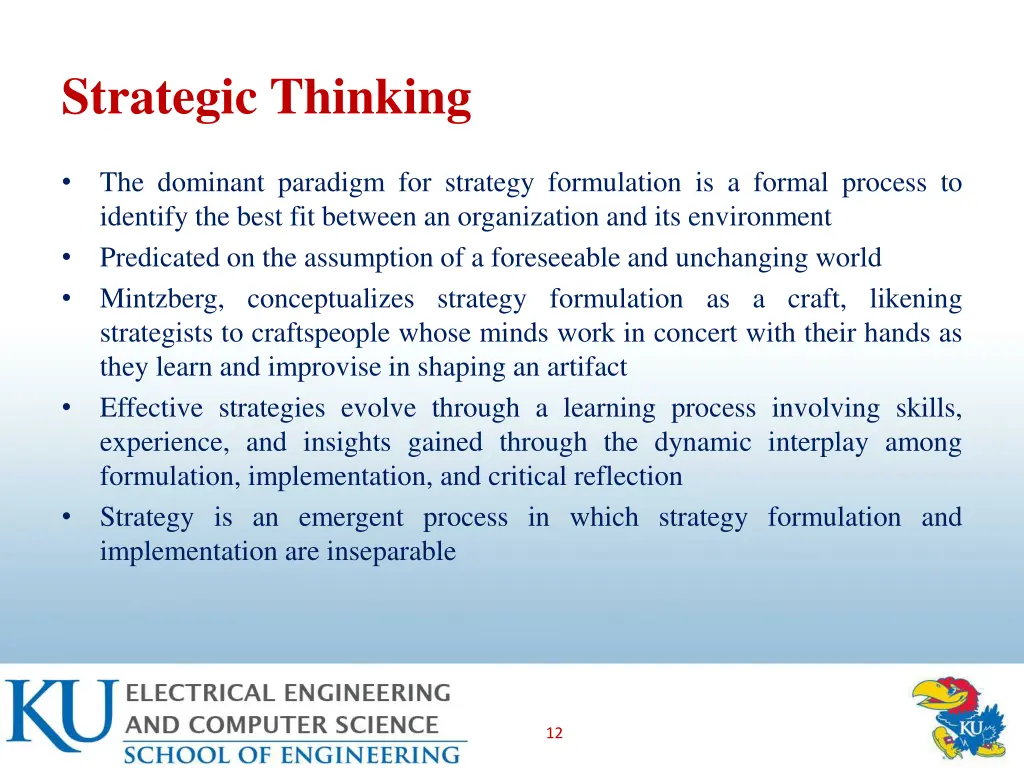 strategic thinking